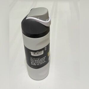 New! Owala Gray and White Insulated Water Bottle